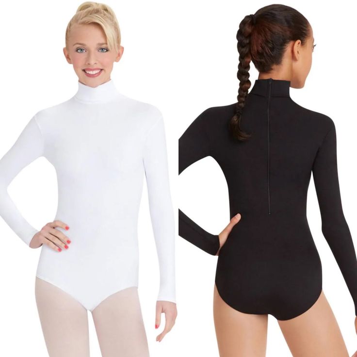 Brand Capezio Style TB 123 This leo features a modest turtleneck and zippered back. Made of a nylon and spandex blend that is soft and resilient. Long sleeves will keep your favorite dancer warm on cold studio days. Product Features: Turtleneck long sleeve leotard Discreet snap closures 90% Nylon, 10% Spandex Not lined Full coverage turtleneck front and zippered back Ballet leg line Solid Color Dance Unitard With Thumbholes, High Stretch Leotard With Thumbholes, High Stretch Solid Leotard With Thumbholes, Fitted Leotard With Thumbholes, Dancewear Leotard With Thumbholes, High Stretch High Neck Solid Color Unitard, High Stretch High Neck Solid Unitard, High Neck Solid Color High Stretch Unitard, Stretch Turtleneck Bodysuit With Thumbholes