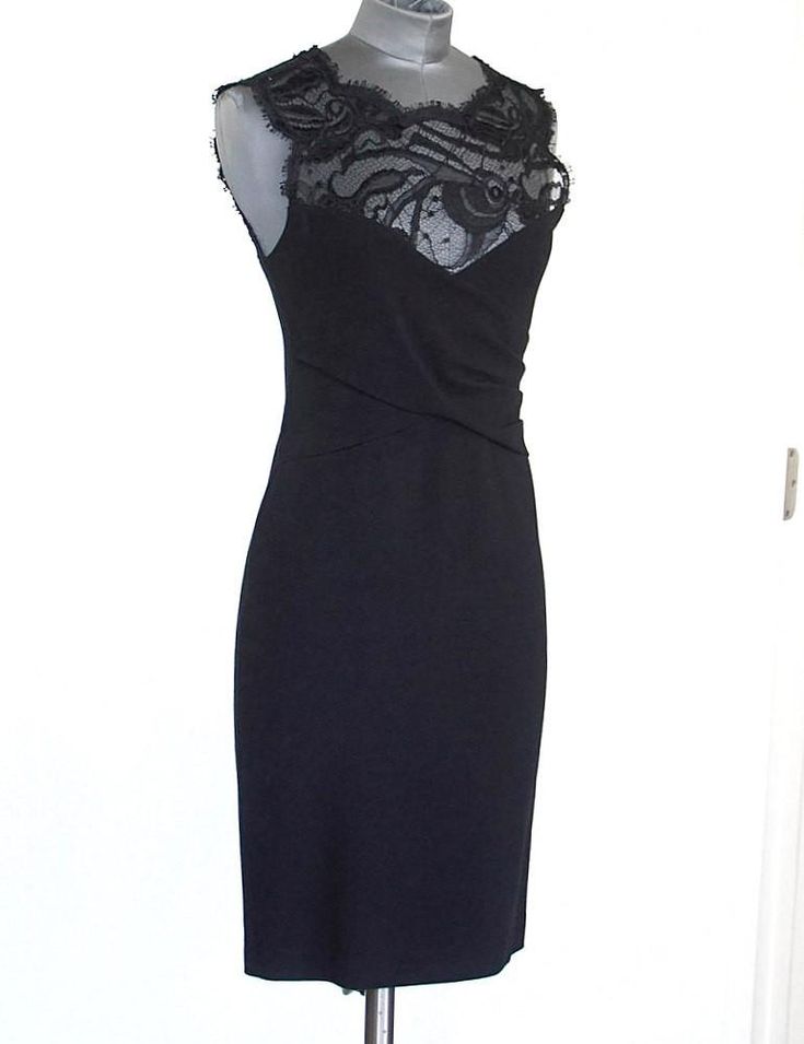 Guaranteed authentic Emilio Pucci black sleeveless dress with beautiful lace inset. Bodice has figure enhancing criss cross panels.Bold rear zip in gold with embossed pull.The perfect LBD from dinner to cocktail party.Fabric is viscose, nylon and elastane.final saleSIZE 4DRESS MEASURES:LENGTH 36"UNDERARM TO UNDERARM 14.75"WAIST 13.5" HIP 15.5"CONDITION:MINT Elegant Sleeveless Evening Dress With Lace Trim, Chic Sleeveless Evening Dress With Lace Bodice, Sleeveless Evening Dress With Lace Trim For Gala, Sleeveless Evening Dress With Lace Trim, Fitted Sleeveless Evening Dress With Lace Trim, Elegant Evening Dress With Lace Trim For Gala, Elegant Sleeveless Evening Dress With Lace Bodice, Chic Evening Dress With Lace Trim For Formal Events, Glamorous Formal Evening Dress With Lace Trim