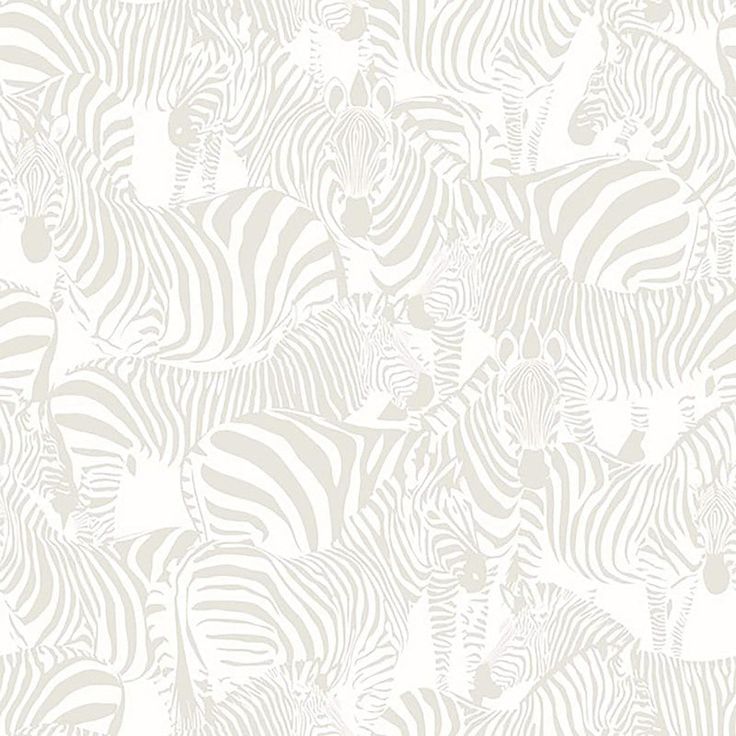 Sample Zebra Collage Wallpaper in Cream/Ivory Zebra Wallpaper, Normal Wallpaper, Green Zebra, Zebra Pattern, Wallpaper Calculator, More Wallpaper, Burke Decor, Farrow Ball, Wallpaper Samples