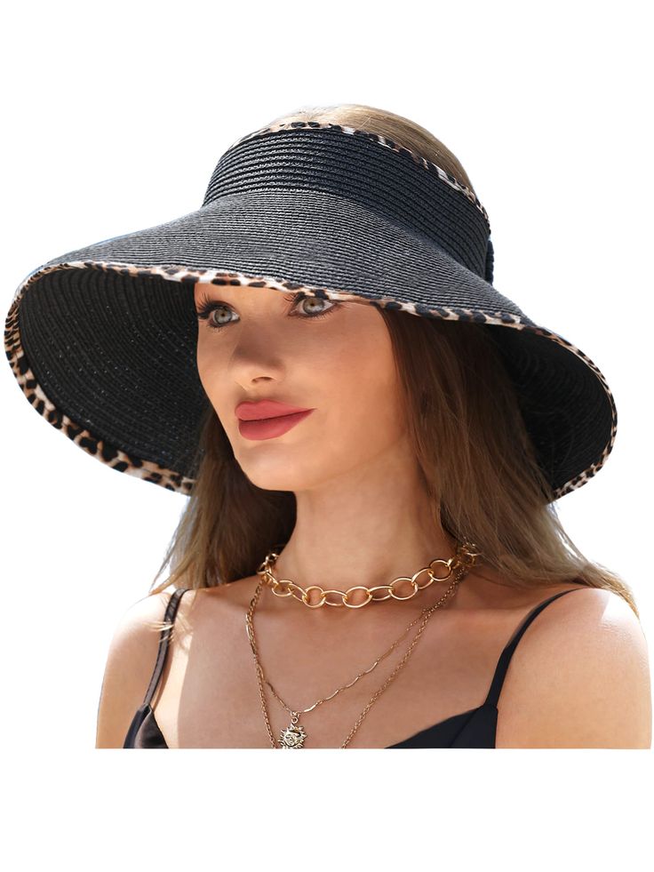 PRICES MAY VARY. Women's beach hats are hand-woven with high-quality 100% paper,good ventilation effect,wear-resistant and durable,even if exposed to the sun for a long time,it will not fade easily. Women's summer straw hat can be adjusted Size:22-22.8''.The cap circumference can be adjusted to a comfortable size according to your head.The empty top design will not mess up your hair. The roll-up straw hat is convenient carrying along,can be folded,and is not easy to deform.While ensuring breatha Lightweight Panama Hat For Sunbathing, White Coastal Straw Hat For Vacation, White Coastal Style Straw Hat For Vacation, Lightweight Coastal Straw Hat For Beach Season, White Coastal Style Hat For Vacation, White Coastal Beach Hat, Lightweight Straw Hat For Vacation Sunbathing, Lightweight Straw Hat For Sunbathing On Vacation, Lightweight Straw Hat For Beach Season