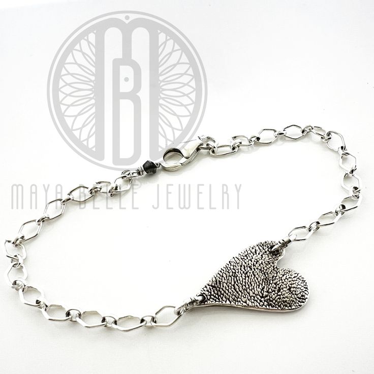 Custom Paw print bracelet - Maya Belle Jewelry Dainty Sterling Silver Promise Jewelry, Everyday Sterling Silver Chain Bracelet With Charms, Nickel-free White Gold Promise Jewelry, Sterling Silver Charm Bracelet With Heart Charm For Everyday, Sterling Silver Charm Bracelet With Heart Charm, Silver Personalized Heart Bracelet, Dainty Sterling Silver Charm Bracelet With Heart Charm, Everyday Sterling Silver Charm Bracelet With Heart, Silver Sterling Silver Bracelets For Promise