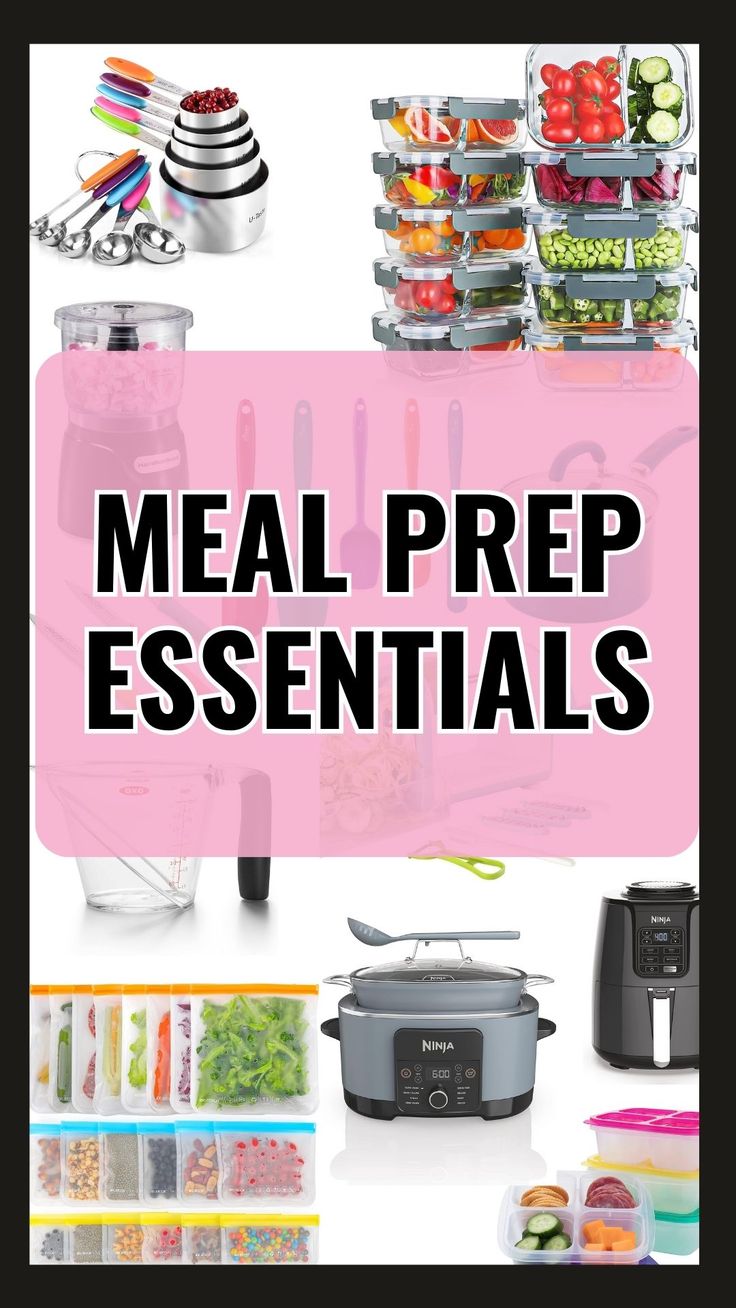 meal prep tools you need in your kitchen Meal Prep Accessories, Meal Prep Necessities, Meal Prep Items, Food Prep Tools, Meal Prep Tools, Meal Prep Essentials Tools, Meal Prep Supplies, Meal Prep Must Haves, Meal Prep Organization