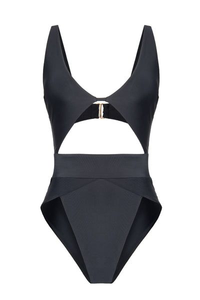 Aspire Elegant Stretch Cutout Swimwear, Elegant Bodysuit For Sunbathing Beach Season, Elegant Cutout Sleeveless Swimwear, Elegant Sleeveless Cutout Swimwear, Elegant One-piece Cutout Swimwear, Elegant Backless Cutout Swimwear, Elegant Cutout Backless Swimwear, Chic Cutout Swimwear For Pool, Chic Stretch Swimwear With Cutout