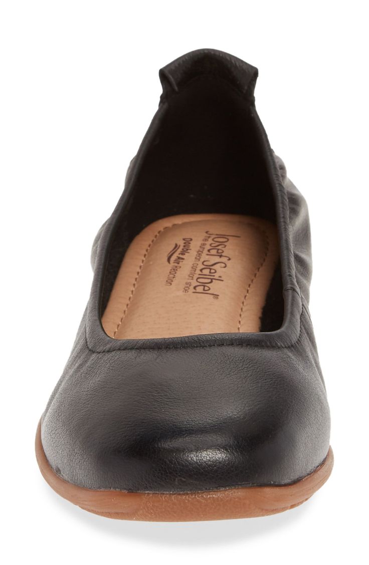 A plush, cushioned footbed adds everyday comfort to a streamlined flat set on a durable and flexible rubber sole. Style Name:Josef Seibel Fenja 01 Flat (Women). Style Number: 5755355. Josef Seibel, Women Style, Womens Flats, Chelsea Boots, Rubber Sole, Ankle Boot, Leather Upper, Black Leather, Nordstrom