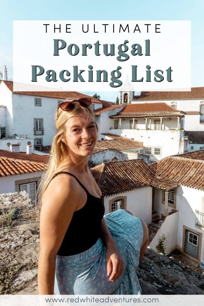 a woman standing in front of some buildings with text overlay that reads 9 things to do in obidos