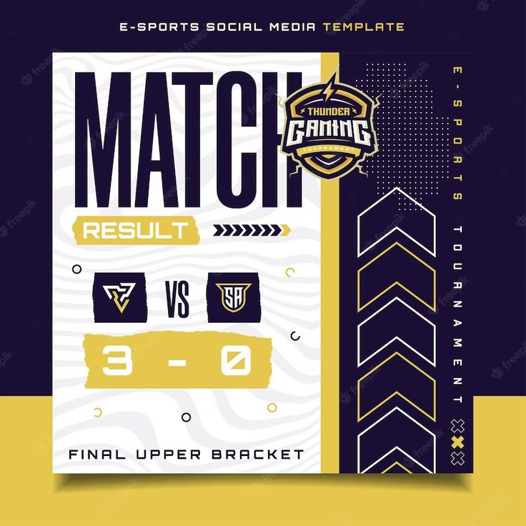 a flyer for the match between two teams