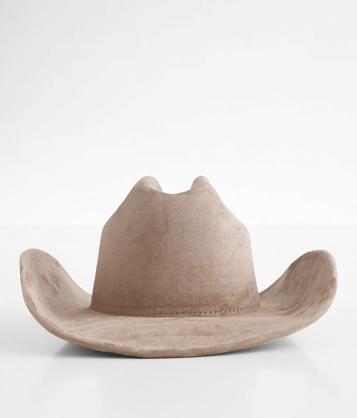 "Illuma Cowboy Hat - Brown , Women's Brown Faux suede structured hat Interior cinch tie band 4" brim One size fits most. 100% Polyester. Do not bleach. Do not tumble dry. Do not dry clean. Apparel & Accessories > Clothing Accessories > Hats" Cream Cowgirl Hat, Tan Cowgirl Hat, Light Brown Cowboy Hat, Felt Cowboy Hats Women, Boho Cowboy Hat, Cute Cowgirl Hats, Western Hat Outfit, Beige Cowboy Hat, Custom Cowgirl Hats