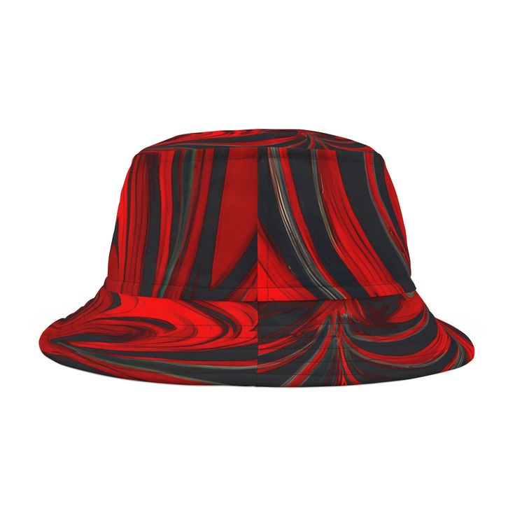 Immerse yourself in the pulsating rhythm of the music and let our Raging Red Groove Vibes Bucket Hat elevate your festival experience. Designed for the passionate music lovers, EDM enthusiasts, and dedicated Red Rocks show goers, this hat is your ticket to an unforgettable adventure. Crafted from 100% polyester, it offers durability and comfort to withstand even the most energetic raves. Its Raging Red color scheme, inspired by the beats that fuel your soul, is all about expressing your passion. Available in two sizes with a sewn-in label, this bucket hat ensures style never compromises comfort. With the Raging Red Groove Vibes Bucket Hat, you're not just attending a festival, you're embracing a lifestyle of joy, euphoria, and exhilarating energy. Make every beat count. #RagingRedGroove #M Retro Black Adjustable Bucket Hat, Retro Adjustable Black Bucket Hat, Black Curved Brim Bucket Hat For Festivals, Red Bucket Hat For Streetwear, Adjustable Summer Rave Hats, Black Brimmed Bucket Hat For Festival, Adjustable Red Festival Hat, Festival Adjustable Flat Brim Bucket Hat, Adjustable Rave Hats For Festivals