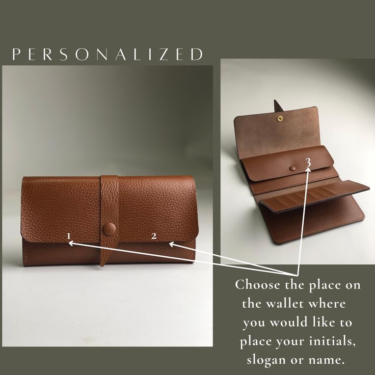 Personalized brown leather wallet women. lt that can be used as a wallet or a mini clutch for daily walks. A custom wallet accommodate not only banknotes, it will also take care of your credit cards, coins and mobile phone. The minimalist wallet women make a perfect personalized gift for her, gifts for mom, sister birthday gift, wife birthday gift. Product details: The leather wallet it has 12 card slots, one compartment for coins, three compartments for banknotes . Material: Italy Leather Caramel Sizes are general: Length 7,87" in / 20 см height 4,52" in / 11,5 см Buyers from the USA or other non-EU countries, if there are any questions regarding the duty, please feel free to contact us, we will help you to be aware of all the details before purchasing. ----------------------------------- Elegant Bifold Wallet As Gift, Elegant Bifold Wallets As Gifts, Elegant Bifold Wallets For Gifts, Elegant Bifold Wallets For Gift, Classic Rectangular Trifold Wallet For Personal Use, Elegant Wallets With Smooth Grain For Gift, Rectangular Wallets With Interior Card Slots, Rectangular Wallets With Interior Card Slots As Gift, Elegant Trifold Wallet As Gift