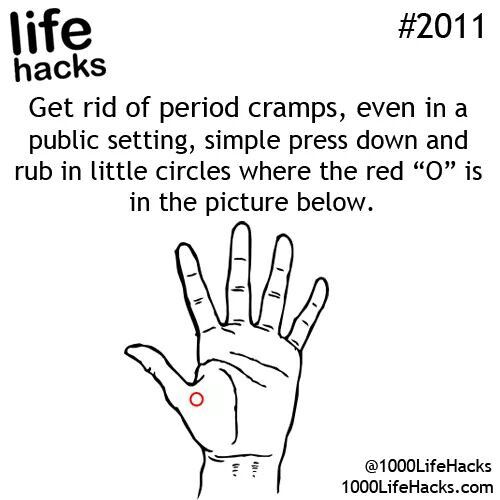 Get rid of cramps 1000 Lifehacks, Nyttige Tips, Hack My Life, Period Hacks, Head Pain, Period Cramps, 1000 Life Hacks, Simple Life Hacks, Diy Life Hacks