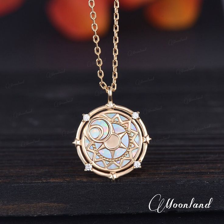 🌙 Vintage Opal Necklace Sun Moon Star Yellow Gold North Star Pendant Witch Jewelry Esoteric Necklace Protection Necklace Unique Gift For Her Check my Best Seller Opal compass necklace: https://www.etsy.com/listing/1425707402 🌙 Details: -Stone 1: Lab Opal, 12mm Round  -Stone 2: Round Moissanite (Silver pendant will use cubic zirconia) -Metal Choice: 925 Sterling Silver/10K/14K/18K Solid Gold(Rose, White, or Yellow)  **100% handmade & shipped in the USA The making process is about 2.5-4 weeks. ? North Star Pendant, Necklace Sun, Witch Jewelry, Compass Necklace, Magical Jewelry, Protection Necklace, Necklace Unique, Moon Star, Unique Gifts For Her