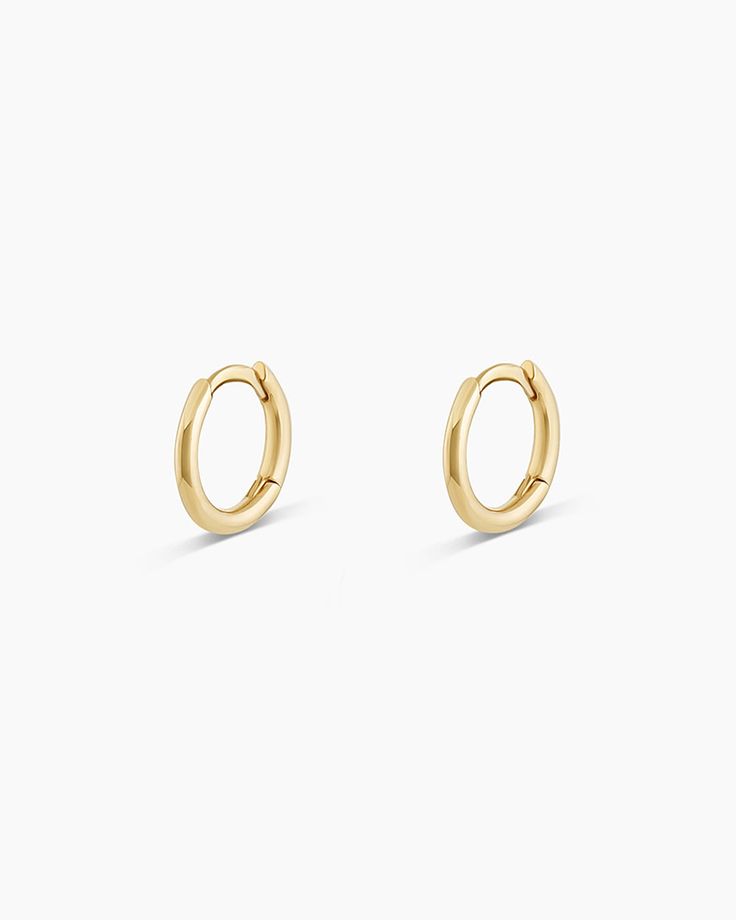 14k Gold Classic 8mm Huggies – gorjana Fine Jewelry Everyday Hoop, Everyday Fine Jewelry Hoop, Fine Jewelry Stackable Hoop Earrings, Fine Jewelry Stackable Hoop, Classic Recycled Gold Hoop Earrings, Everyday Recycled Gold Huggie Earrings, Classic Recycled Gold Hoop Jewelry, Stackable Hoop Jewelry As A Gift, Stackable Hoop Jewelry For Gifts