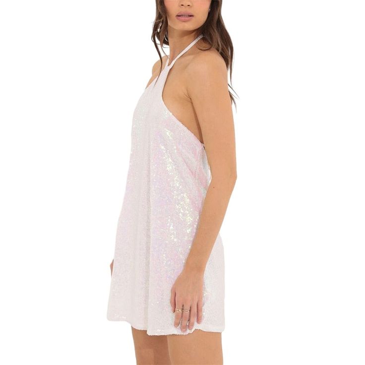 Bring some sparkle to your special occasion with this glitter sequin mini dress. With a bold, body-hugging fit, it's perfect for any party or event. Look and feel dazzling as you light up the night. Get ready to shine! Show off your confidence and style in this glamorous look. Step elegantly into every moment and celebrate your bold, beautiful character. You'll be the center of attention in this show-stopping dress! A must-have essential dress for women's wardrobe. Perfect to show your feminine Backless Contrast Sequin Mini Dress For Date Night, Backless Contrast Sequin Dress For Date Night, Contrast Sequin Backless Dress For Date Night, Prom Mini Dress With Contrast Sequin For Party Season, Sequin Backless Mini Dress For Date Night, Backless Sequin Mini Dress For Date Night, Backless Sequin Dresses For Night Out, Mini Length Sequin Mini Dress For Prom, Contrast Sequin Mini Dress For Spring