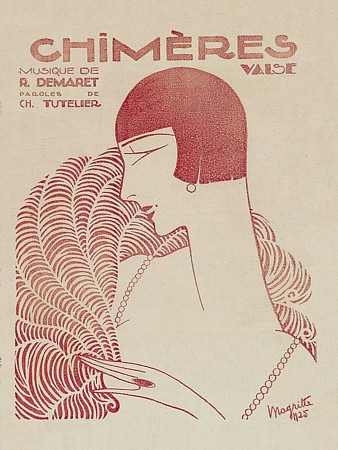 an old book cover with a woman's face