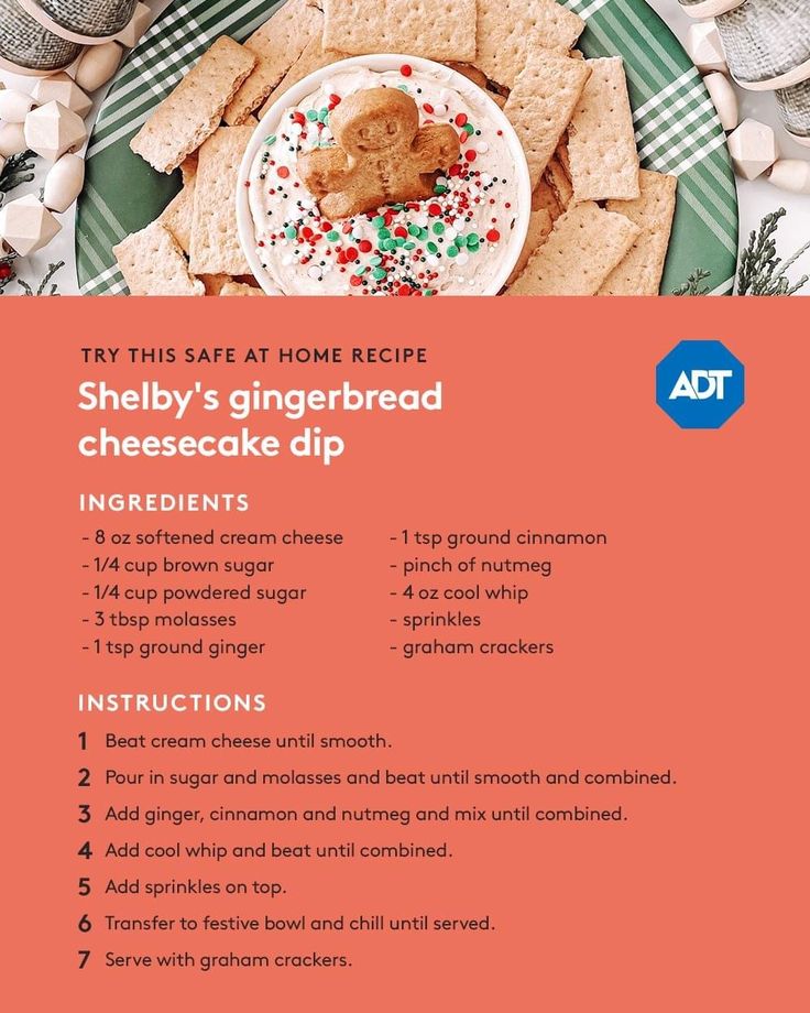 the recipe for shelby's gingerbread cheesecake dip