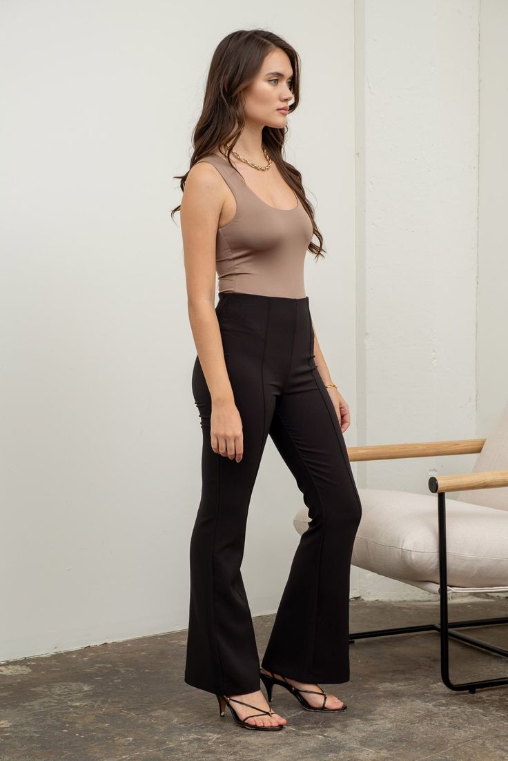 high waist pant Brand: The Workshop Style: TW1126 Fabric: 100% polyester Details: *MATCHING BLAZER STYLE #TW1055 Stretch High Waist Dress Pants, Chic Bottoms With Wide Waistband For Work, Chic Workwear Bottoms With Wide Waistband, Fitted Pants With Wide Waistband For Work, Fitted Workwear Pants With Wide Waistband, Non-stretch High Rise Bottoms For Work, Stretch High Waisted Wide Leg Pants For Work, High Waist Non-stretch Pants With Wide Waistband, Stretch High Waist Wide Leg Pants For Work