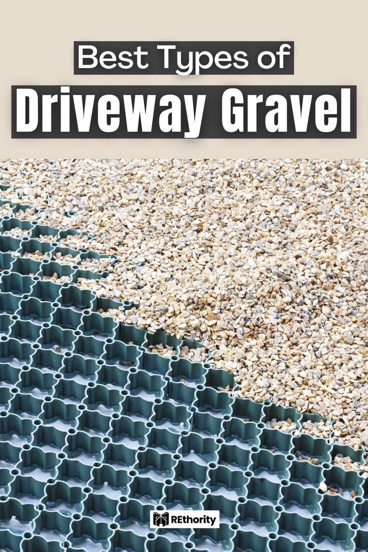 the best types of driveway gravy for gravel and concrete, with text overlaying