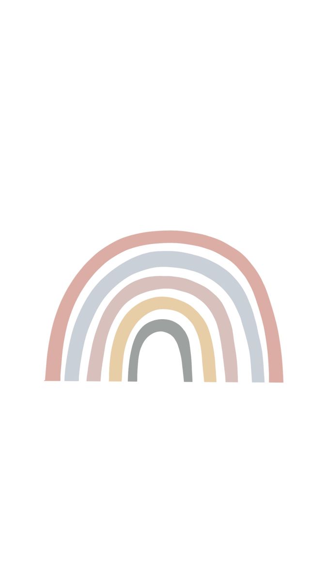 an image of a rainbow in pastel colors