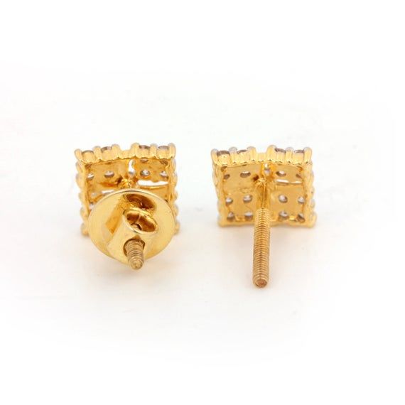 ⚫ This earrings made with natural diamonds in solid 14k yellow gold,⚫ Solid 14k Yellow Gold Stud Earrings Pave Diamond Jewelry⚫ Stud Earrings, Gold Earrings, Diamond Earrings, Fine Jewelry, Handmade Earrings⚫ Special customize for mother's day, Anniversary, Birthday Gift, Valentine, Mother's Day Christmas. ⚫ Item Details:Gross Weight:- 1.811 Grams14k Yellow Gold Weight:- 1.731 GramsDiamond Weight:- 0.4 Ct.Item Size:- 8 x 8 MMItem SKU:- AEOS-2033Please let us know if you required in other gemston Formal Gold Diamond Cut Cluster Earrings, Gold Cluster Earrings With Diamond Accents, Gold Hallmarked Diamond Earrings For Anniversary, Gift Yellow Gold Cluster Earrings With Diamond Accents, Gold Cubic Zirconia Diamond Earrings For Anniversary, Anniversary Gold Hallmarked Diamond Earrings, Gold Diamond Cluster Earrings Fine Jewelry, Gold Diamond Cluster Earrings For Formal Occasions, Gold Diamond Cluster Earrings For Formal Events