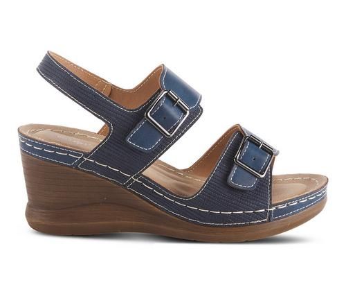 Women's Patrizia Sharonda Wedge Sandals | Shoe Carnival Trendy Summer Wedge Sandals With Arch Support, Comfortable Summer Wedge Sandals With Buckle Closure, Comfortable Summer Wedge Sandals With Buckle, Modern Wedge Sandals With Arch Support For Summer, Casual Wedge Sandals With Heel Loop, Casual Wedge Heel Slingback Sandals, Casual Slingback Sandals With Buckle And Wedge Heel, Modern Wedge Sandals With Buckle For The Beach, Summer Wedge Sandals With Arch Support