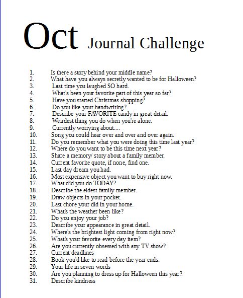 an image of a poem that has been written in black and white with the words'journal challenge'on it