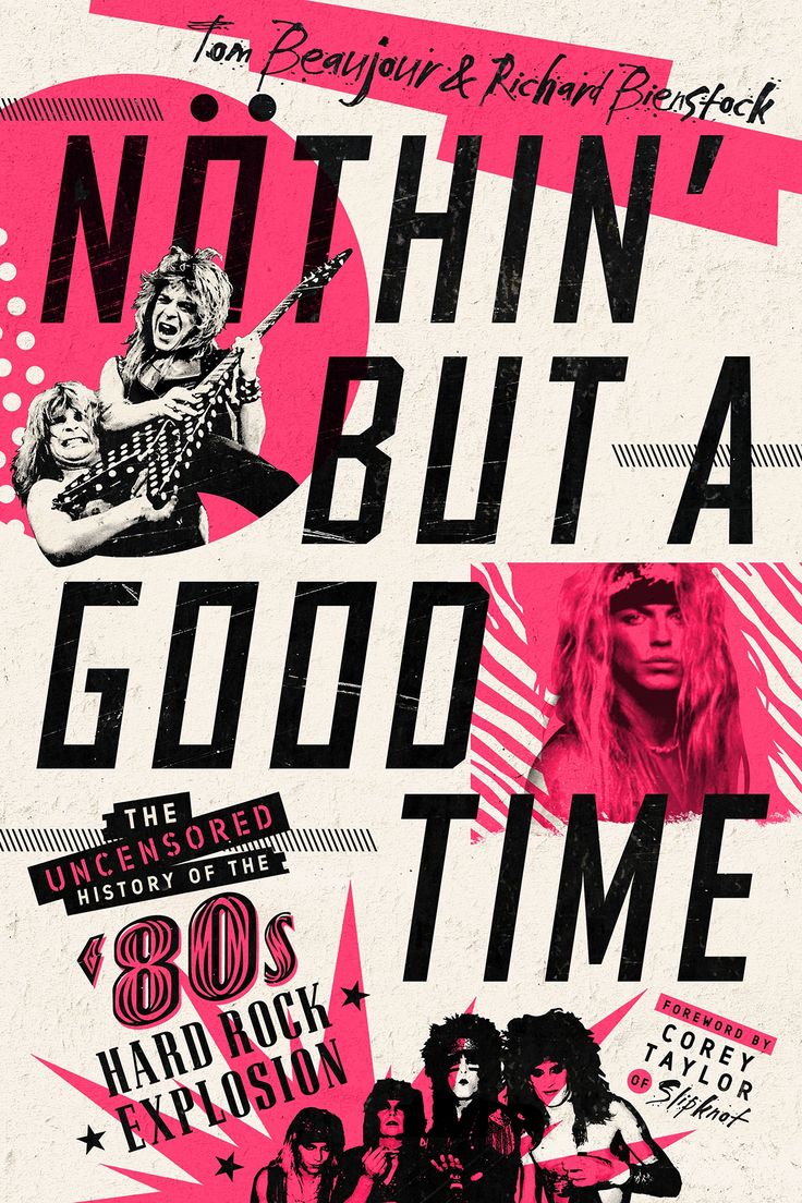 a poster for the band's concert, not thin but a good time with pink and