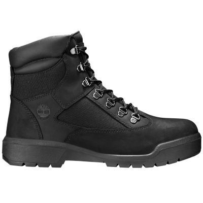 It's just a fact: Our men's 6-inch field boots look amazing beneath your jeans or canvas pants. These waterproof boots lock out rain and puddles and keep it classy with our heritage-inspired outdoor styling. | Timberland Men's 6-Inch Waterproof Field Boots Black Nubuck, Size Medium Tactical Waterproof Hiking Boots, Tactical Waterproof Boots For Outdoor Activities, Tactical Waterproof Slip-resistant Boots For Outdoor Activities, Functional Waterproof Boots With Reinforced Toe, Gore-tex Impact Resistant Boots For Streetwear, Impact-resistant Gore-tex Boots For Streetwear, Impact Resistant Gore-tex Boots For Streetwear, Black Slip-resistant Waterproof Boots For Adventure, Functional Slip-resistant Waterproof Winter Boots