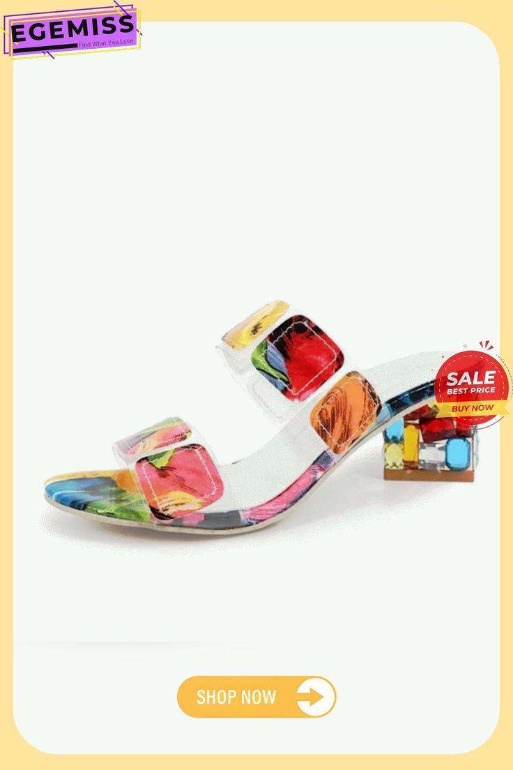 Women Crystal Multi Colors Sandals High Heels Open Toe Beach Flip Flops Heels Shoes High Heel Jelly Sandals For Summer, Trendy High Heel Sandals For Beach Season, Summer Open Heel Jelly Sandals For Beach, Synthetic Heels For Beach Vacation, Synthetic Heels For Vacation And Beach Season, Beach Vacation Synthetic Heels, Summer Beach Heels With Block Heel, Summer Heels With Open Heel For Vacation, Trendy Round Toe Heels For Beach Season