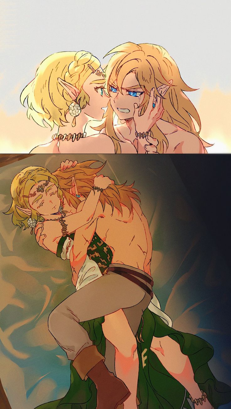 Zelink Sleeping, Yuna X Tidus, Legend Of Zelda Link X Zelda, Zelink Matching Icons, Link And Zelda Totk, Zelda Pregnant, Zelink Fanart Spicy, Link X Zelda Kiss, Age Of Calamity Link