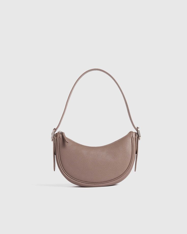 Italian Leather Mini Crescent Shoulder Bag Drawing Inspo, Scarf Gift, Top Grain Leather, Spring 2024, Leather Mini, Quince, Corporate Gifts, Timeless Classic, Leather Working