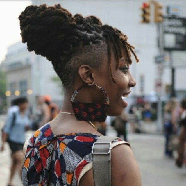 Locs With Shaved Sides, Dreadlocks Undercut, Loc Updos, Undercut Styles, Natural Hair Cuts, Tapered Hair, Beautiful Dreadlocks, Long To Short Hair, Mohawk Hairstyles