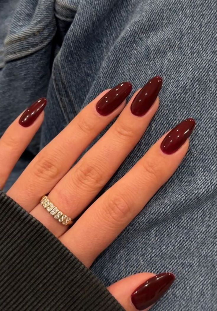 Fashionable Nails, Inspiration Nails, Dark Red Nails, Wine Nails, Maroon Nails, Cherry Nails, Casual Nails, Nails Fashion, Designs Nail