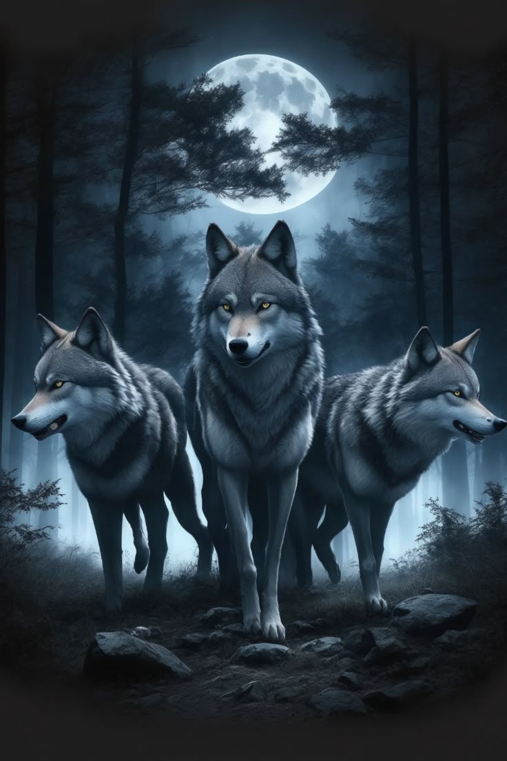 Pack of Wolves: Hunting Prey or Protecting Territory? Helloween Wallpaper, Wolf Images, Wolf Artwork, Wolf Painting, Fantasy Wolf, Wolf Photos, Wolf Spirit Animal, Werewolf Art, Wolf Wallpaper