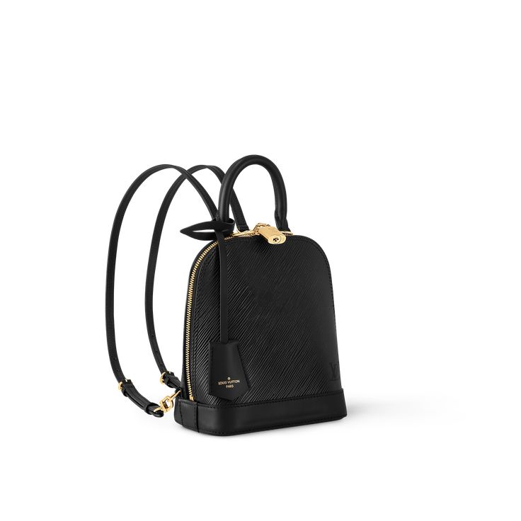 LOUIS VUITTON® - Alma Backpack - Black Mochila Louis Vuitton, Alma Louis Vuitton, Tas Louis Vuitton, Designer Handbags Louis Vuitton, Lv Alma, Ysl Handbags, Louis Vuitton Sac, Miu Miu Handbags, Givenchy Handbags