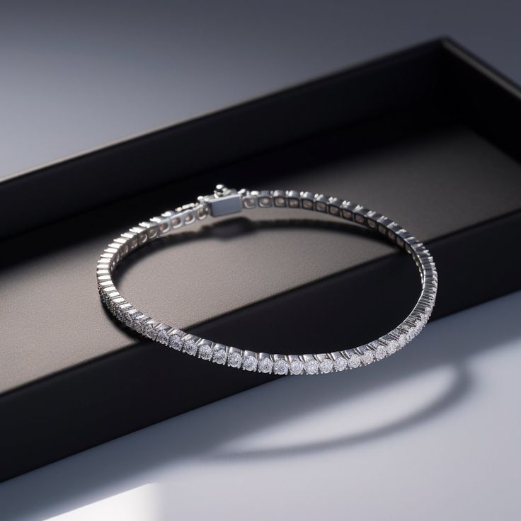 Made to order only Introducing our Lab Grown Diamond Bracelet: Bracelet details: -17.8cm total length -1.4mm diamonds -Total of 87 diamonds -Approximately 1ct total diamond weight in each bracelet -18k white gold setting -18k yellow gold setting Experience the epitome of elegance and sustainability with our Lab Grown Diamond Bracelet. Meticulously crafted, this exquisite piece showcases the brilliance and beauty of lab-grown diamonds. Why choose lab-grown diamonds? 1. Ethical Sourcing: Our lab-g Classic Moissanite Diamond Bracelet With Jubilee Style, Classic Moissanite Tennis Bracelet, Elegant Lab-grown Diamond Tennis Bracelet For Formal Occasions, Elegant Lab Grown Diamond Tennis Bracelet, Elegant Lab-grown Diamond Tennis Bracelet, Elegant White Gold Tennis Bracelet With Lab Grown Diamonds, Elegant Moissanite Diamond Bracelet With Prong Setting, Elegant Brilliant Cut Lab Grown Diamond Bracelet, Classic Moissanite Tennis Bracelet With Single Cut Diamonds