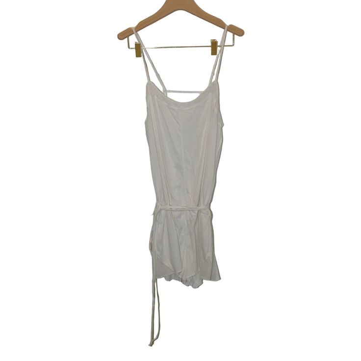 **Belt Loop Stitching Undone, Never Been Worn, New With Tags Still On** **Easy Fix** **Occurred While Being In My Closet Somehow** Short Romper With Open Back And Waist Belt Tie, Would Be Perfect For Sleep, Lounging, As A Swimsuit Cover, Etc. Skin White, Short Romper, Belt Tie, Women Skin, Swimsuit Cover, Short Rompers, Waist Belt, Open Back, Pant Jumpsuit