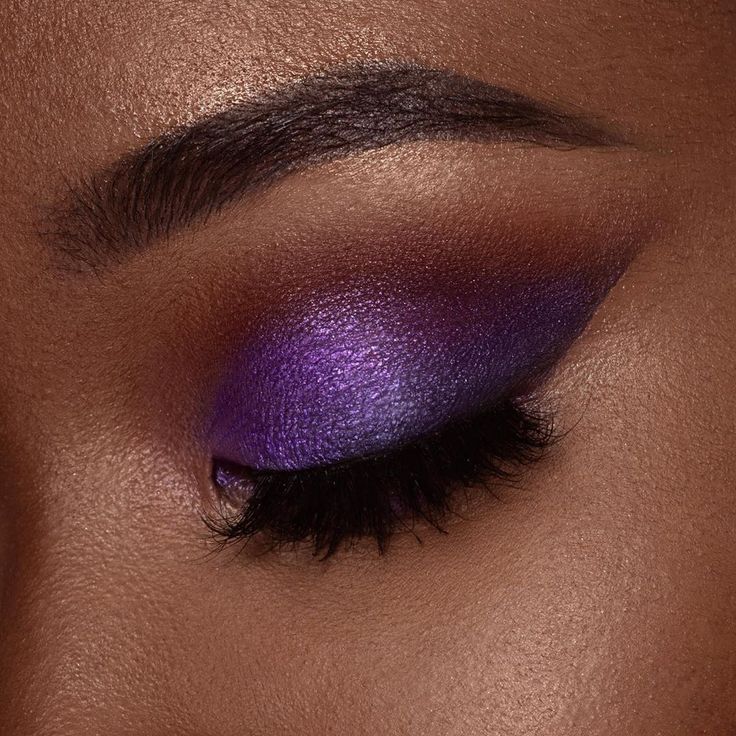 Colorful Eye Makeup Purple, Witch Eyeshadow Halloween, Lipstick With Purple Eyeshadow, Deep Purple Eye Makeup, Bold Purple Eye Makeup, Purple Siren Eyes Makeup, Purple Eye Shadow Makeup, Purple Bridal Makeup For Brown Eyes, Makeup Looks Purple Eyeshadow