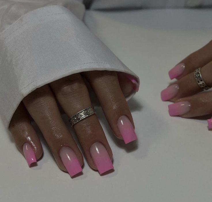 Pink French Nails, Tapered Square Nails, Coffin Shape Nails, Summer Acrylic Nails, Nagel Inspo, Pink Acrylic Nails, Fire Nails, Pretty Acrylic Nails, Short Acrylic Nails