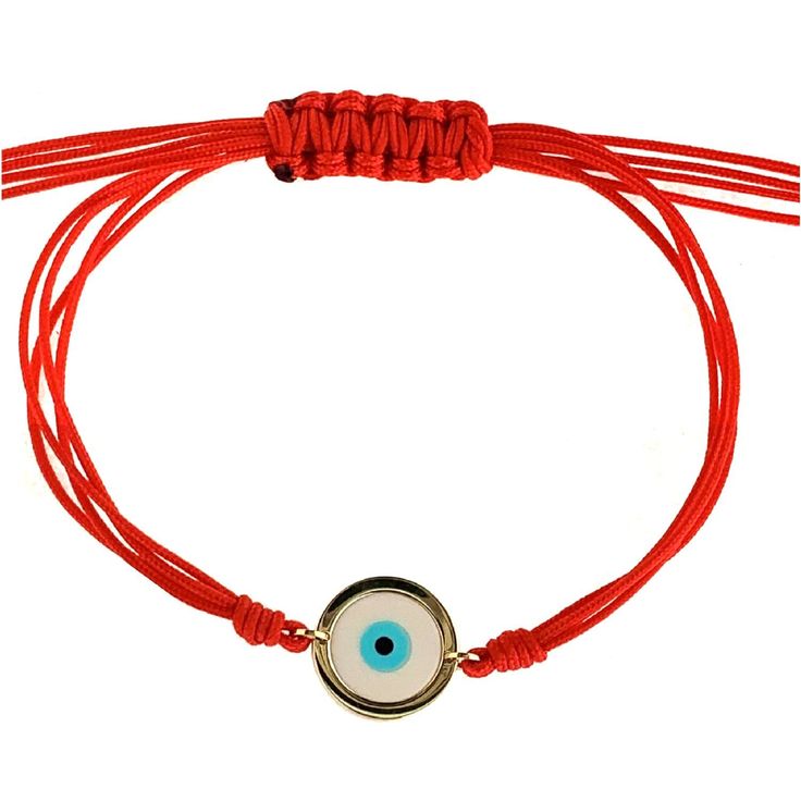 18k Solid Yellow Gold and Corian Evil Eye with Adjustable Black or Red Cord bracelet up to 8 inches Gold Evil Eye Bracelet With Adjustable Length As Gift, Adjustable Sliding Knot Yellow Gold Friendship Bracelets, Adjustable Yellow Gold Braided Bracelet Gift, Adjustable Yellow Gold Braided Bracelet, Gold Jewelry With Adjustable Nylon Cord, Gold Spiritual Bracelet With Adjustable Cord, Spiritual Gold Bracelet With Adjustable Cord, Adjustable Length Gold Jewelry With Nylon Cord, Gold Resizable Friendship Bracelets With Nylon Cord