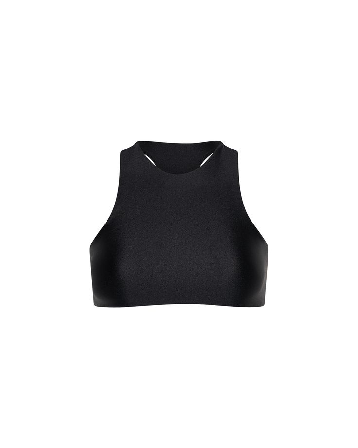 Sporty style swim top featuring racerback detailing. Perfectly pairs with a racer bottom.65% nylon 35% spandexColor: Black PXST-0080 Out Of Shape, Swim Top, Sporty Style, Sport Fashion, Swimming, Tank Tops, Women's Top, Black