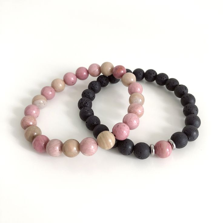 Embrace June with our elegant birthstone bracelet featuring volcanic stone beads and charming pinkish semi-precious stones. Perfect for both men and women, this stylish accessory blends the grounding power of volcanic beads with the gentle energy of pinkish stones, making it an ideal birthday gift or a chic addition to your everyday look. BRACELET June Birthstone, Pink beads and Lava Volcanic Stone Beads, Birthstone Beaded Bracelet, BOHO bracelet, June Birthing Bracelet gift, Birthing Bracelet Q Rose Quartz Beaded Bracelets As Gift, Pink Beaded Crystal Bracelet For Meditation, Adjustable Pink Beaded Bracelets With Natural Stones, Pink Adjustable Stretch Bracelet With Natural Stones, Adjustable Pink Stretch Bracelet With Natural Stones, Pink Crystal Bracelet With Natural Round Beads, Pink Crystal Bracelet With Natural Stones, Pink Crystal Bracelet With Round Natural Stones, Pink Gemstone Beads Bracelets For Healing