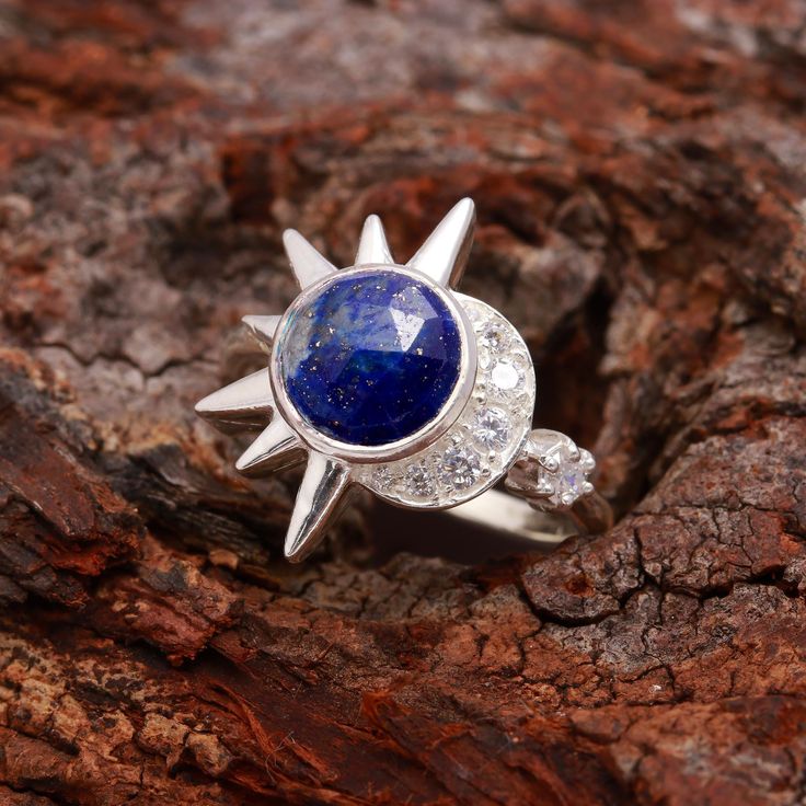 Blue Lapis Lazuli Round Gemstone Ring, 925 Sterling Silver Jewelry, Sun & Moon Silver Ring, Natural Lapis Lazuli Ring, Birthday Gift For Her Ring Details:- Material   -         925 Sterling Silver Stone Name -   Natural Lapis Lazuli  Shape  -            Round Stone Size   -   8X8 mm Ring Weight -  3.50 Gm. Important Information ------Our Goal is 100% Customer Satisfaction Use These Coupon Code And Save Upto 40% https://oceancrystaljewels.etsy.com https://oceancrystaljewels.etsy.com "Shipping Handling Time: We Take no handling time, We ship to Worldwide, Please make sure your shipping address is correct. Shipping Services: The shipping company takes business to deliver the product 7-13 days for International Shipping. The Item will be shipped in safe and beautiful packing. Business day does Round Lapis Lazuli Jewelry With Natural Stones, Luxury Lapis Lazuli Gift Ring, Spiritual Lapis Lazuli Round Jewelry, Vintage Lapis Lazuli Round Jewelry, Blue Lapis Lazuli Cabochon Rings, Lapis Lazuli Ring, Sun Moon, Stone Names, 925 Sterling Silver Jewelry