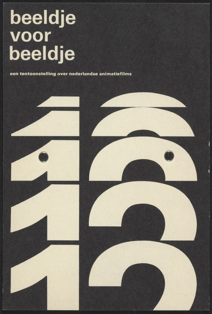 an advertisement for beddie voor beeldie in black and white with numbers