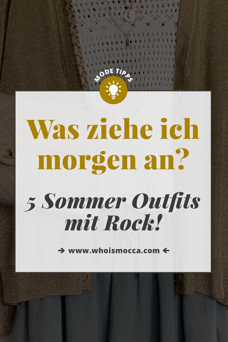 Was ziehe ich morgen an?, 5 Sommer Outfits mit Rock für den Alltag, Mini Rock kombinieren, Midirock stylen, Maxirock Outfit Idee, Sommer Outfits Frauen, Modetrends 2018, Sommermode 2018, Mode Tipps und Styling Trends, Fashion Blogger, Modeblogger, www.whoismocca.com #modetipps #ootd #outfittipps #sommeroutfit #sommertrends #modetrends #modeblogger #casualchic #alltagsoutfit Rock Outfit, Rock Outfits, Sport Fashion, Shirt Style, Winter Fashion, Fashion Design, Fashion Trends