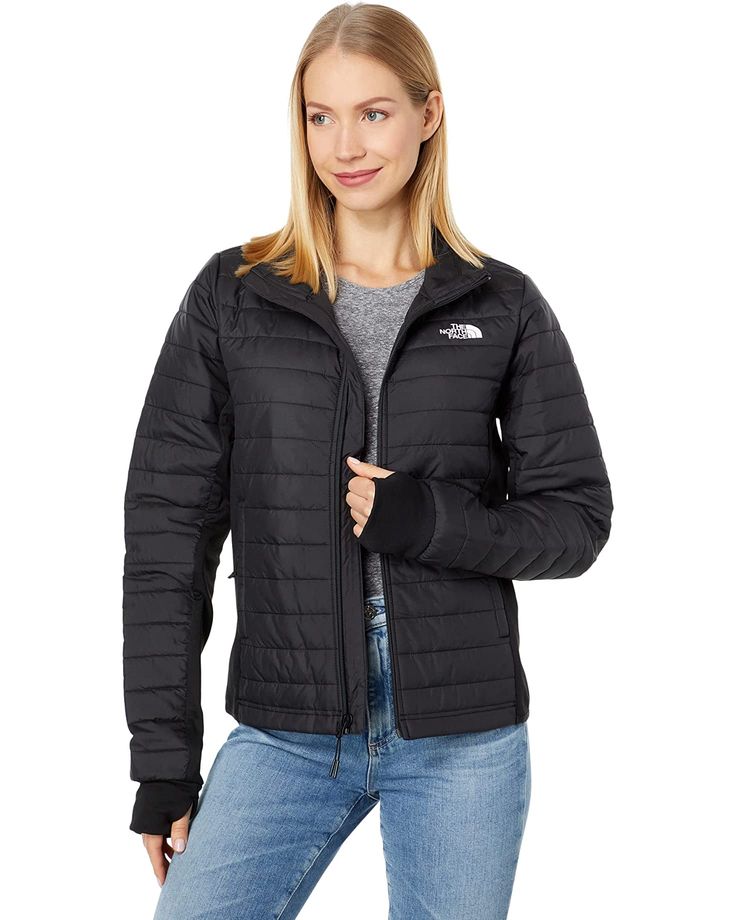 The North Face Canyonlands Hybrid Jacket | Zappos.com The North Face Puffer Jacket For Fall Outdoor Activities, Casual The North Face Puffer Jacket For Outdoor, Black Puffer Jacket For Hiking, Functional Spring Puffer Jacket For Outdoor Activities, Spring Functional Puffer Jacket For Outdoor Activities, Spring Outdoor Outerwear In Recycled Polyester, Recycled Polyester Spring Outerwear For Outdoor, Spring Outdoor Recycled Polyester Outerwear, Insulated Windbreaker For Fall Outdoor Activities