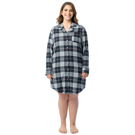 You cannot go wrong with these Fruit of the Loom Beyond Soft Women's Flannel Sleepshirts this fall and winter. These cozy long sleeved lounge shirts have a stylish collar, a button up detail, a front pocket and a shirt-tail hem adding to the already classic design. The length will be at the knee or just above. This flannel is nice and lightweight, but also thick enouch to keep you cozy and warm on a cold day. Great for lounging around the house or taking on vacation, this cute sleepshirt also ma Flannel Women, Long Sleeve Flannel, Sleep Shirt, Night Shirt, On Vacation, The Loom, Fruit Of The Loom, Fall And Winter, Cold Day