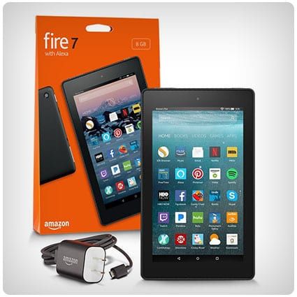 the new fire tablet is on sale for $ 47 99 with an extra charger