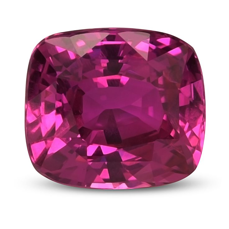 A very popular choice for jewelry, this 2.06 carats GIA Report pink sapphire is ideal for fashioning into pendants, necklaces, rings, brooches and pins. From classic and simple traditional designs to high end couture this precious gemstone can be used for designing beautiful jewelry to grace any occasion, big or small. This cushion shaped 2.06 carat purplish pink sapphire comes with eye clean clarity and a brilliant step cut that makes it an excellent carving material to design your stand out pi Pink Round Gemstones With Prong Setting, Formal Gia Certified Pink Gemstones, Gia Certified Classic Pink Sapphire Jewelry, Classic Gia Certified Pink Sapphire Jewelry, Pink Gemstones With Prong Setting For Formal Occasions, Elegant Round Pink Sapphire Gemstones, Classic Pink Gemstones For Formal Occasions, Elegant Gia Certified Pink Sapphire Jewelry, Elegant Pink Ruby Gemstones