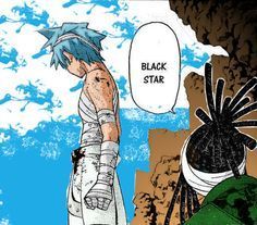 an image of a man with blue hair and dreadlocks looking at another man