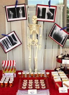 a table topped with pictures and desserts covered in frosting next to a window